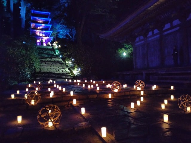 室生寺・ライトアップ②