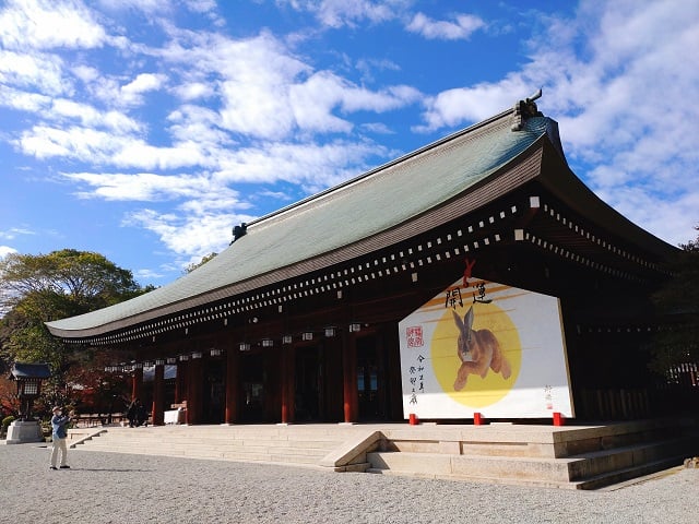 橿原神宮・拝殿（2022,12）