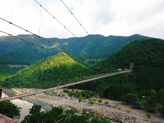 十津川村・谷瀬の吊り橋（2020,8）