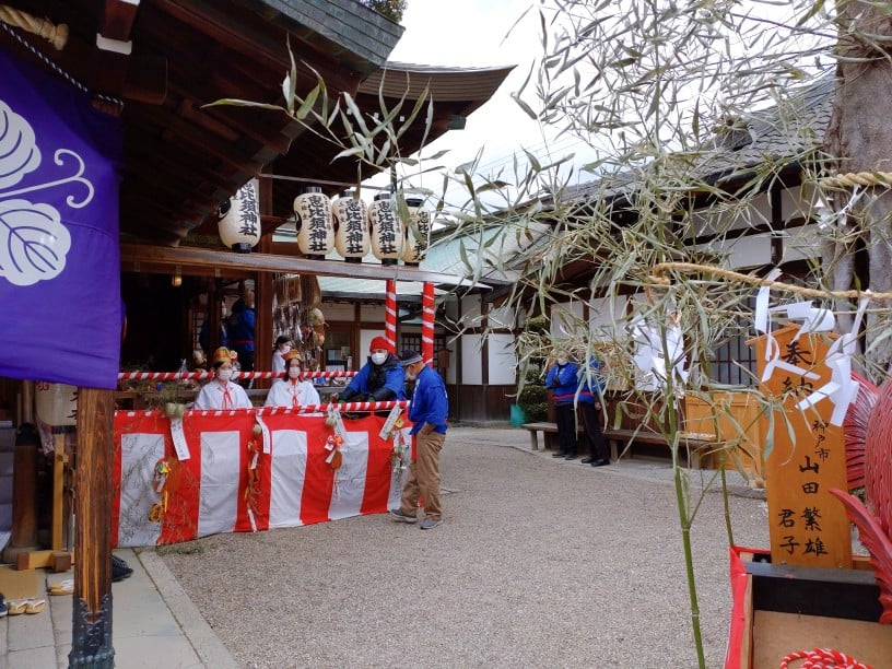 三輪恵比須神社・お祓い所（2022,2,7）