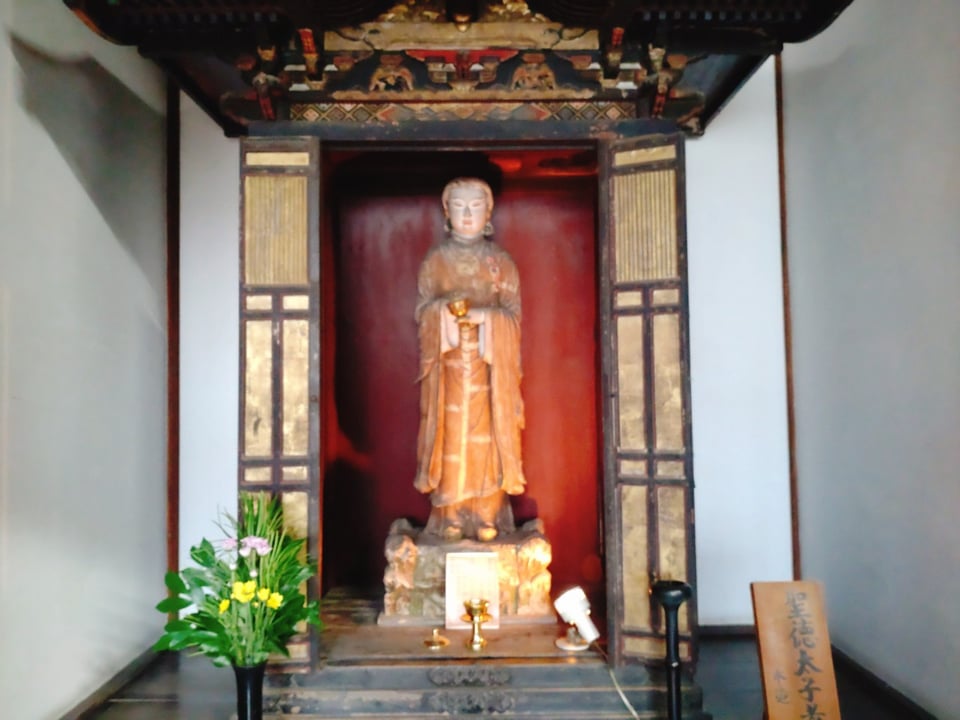 飛鳥寺・聖徳太子像（2023,8,17）