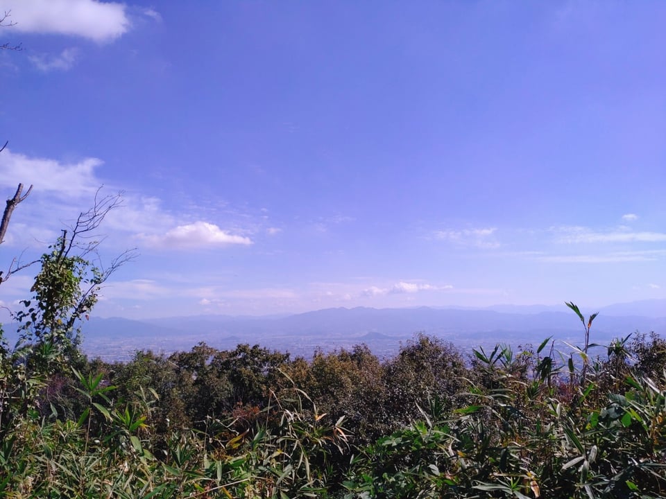奈良方面の眺望