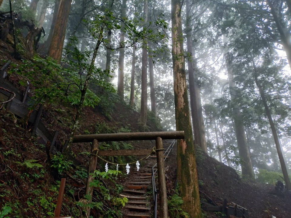 玉置神社・玉石社までの道のり(2025,7,14)