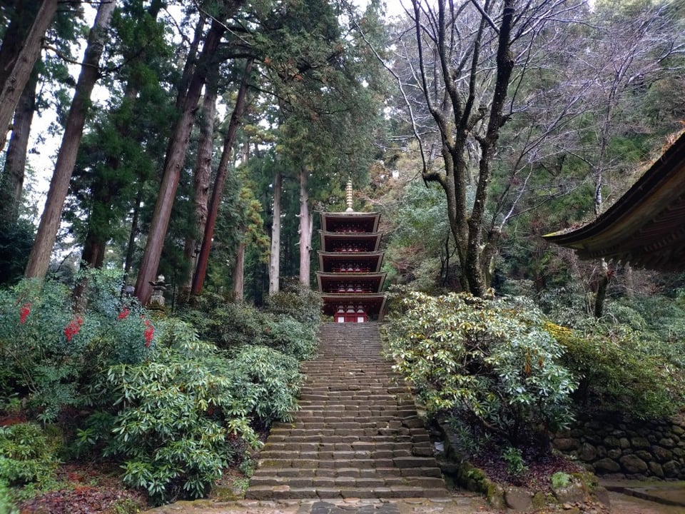室生寺・国宝五重塔（2025,12,25）