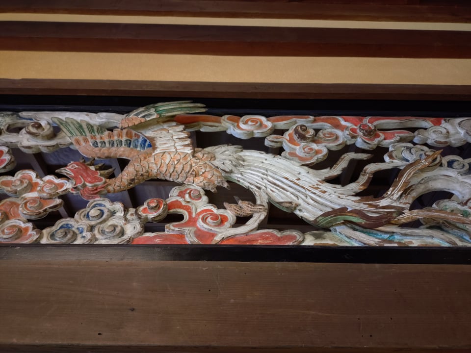 橿原神宮・文華殿　欄間の鳳凰（2026,5,9）